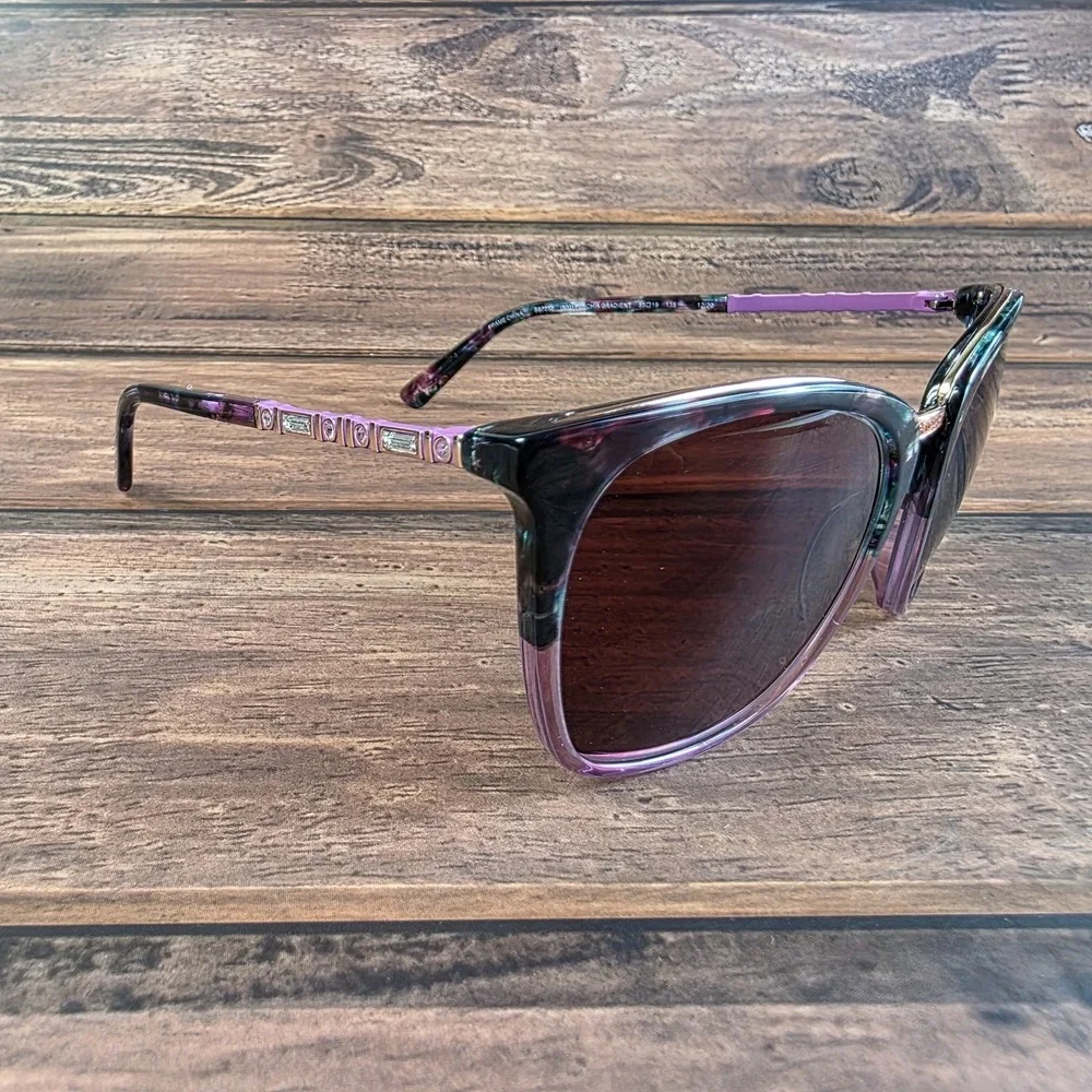 Bebe BB7232 Fuchsia‎ Gradient  Sunglasses Crystal Temples 55-19-135 FRAMES ONLY